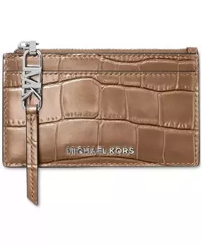 Маленький футляр для карт Empire на молнии Michael Kors, коричневый