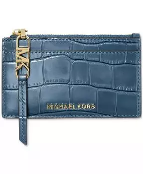 Маленький футляр для карт Empire на молнии Michael Kors, зеленый