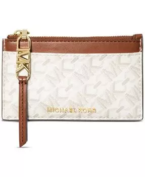 Маленький футляр для карт на молнии с логотипом Empire Michael Kors, серый