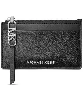 Маленький футляр для карт на молнии с логотипом Empire Michael Kors, черный