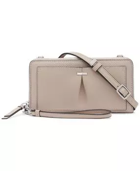 Маленький кошелек через плечо из никеля Calvin Klein