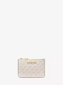 Маленький кошелек для монет с фирменным логотипом Jet set travel Michael Kors, белый