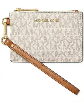Маленький кошелек для монет с логотипом Jet Set Michael Kors, белый