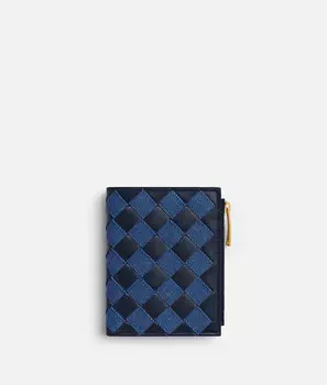 Маленький кошелек Intrecciato, складывающийся вдвое Bottega Veneta