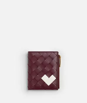 Маленький кошелек Intrecciato, складывающийся вдвое Bottega Veneta