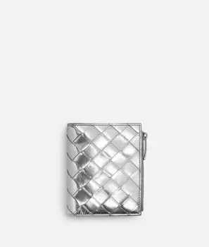Маленький кошелек Intrecciato, складывающийся вдвое Bottega Veneta
