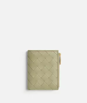 Маленький кошелек Intrecciato, складывающийся вдвое Bottega Veneta