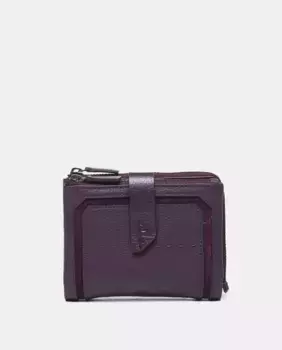 Маленький кошелек из фиолетовой кожи и замши Abbacino, цвет Lila