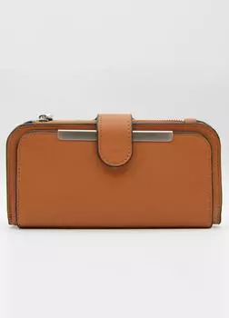 Маленький кошелек из искусственной кожи D2C, коричневый