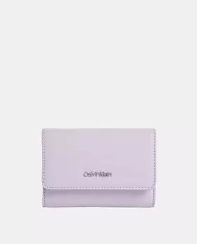Маленький кошелек из переработанного материала фиолетового цвета с клапаном Calvin Klein, фиолетовый