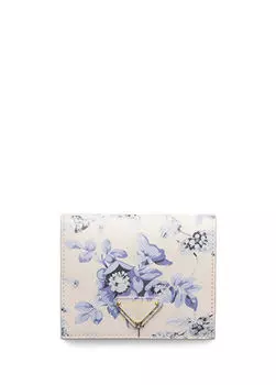 Маленький кошелек из сафьяновой кожи с узором Prada, голубой