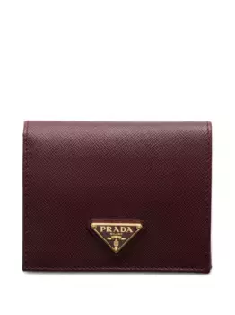 Маленький кошелек из сафьяновой кожи Prada, красный