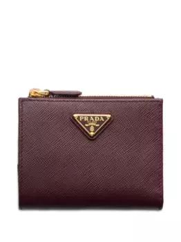Маленький кошелек из сафьяновой кожи Prada, красный