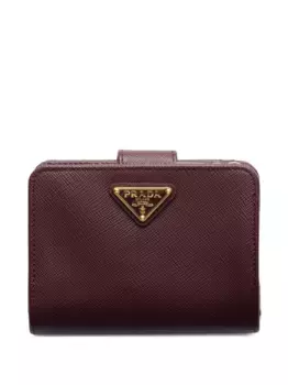 Маленький кошелек из сафьяновой кожи Prada, красный