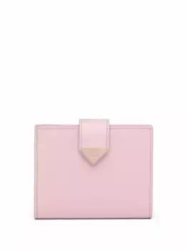 Маленький кошелек из сафьяновой кожи с логотипом Prada, розовый