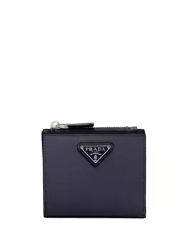 Маленький кошелек из сафьяновой кожи Prada, синий