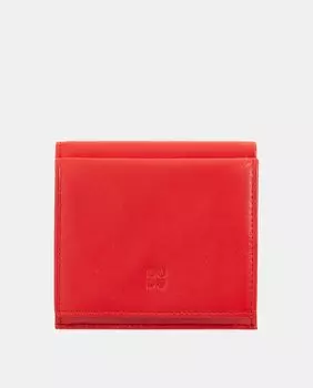 Маленький кошелек из телячьей кожи наппа красного цвета с портмоне для монет Dudu, красный