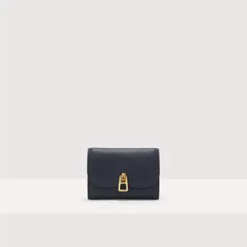 Маленький кошелек из зерненой кожи Coccinelle MAGIE, синий