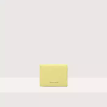 Маленький кошелек из зернистой кожи Coccinelle METALLIC SOFT, зеленый