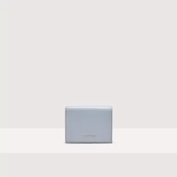 Маленький кошелек из зернистой кожи Coccinelle METALLIC SOFT, синий