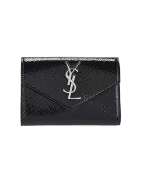 Маленький кошелек-конверт Cassandre Saint Laurent, цвет Noir