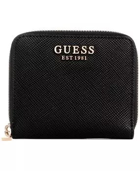 Маленький кошелек Laurel на молнии GUESS, черный