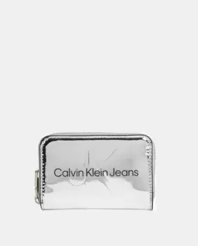Маленький кошелек на молнии Calvin Klein, серый