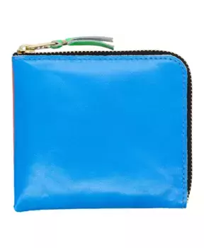 Маленький кошелек на молнии суперфлуоресцентный Comme Des Garons, синий