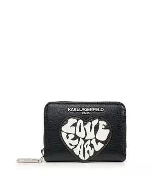 Маленький кошелек на молнии вокруг Karl Lagerfeld, черный