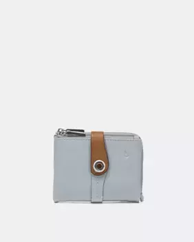 Маленький кошелек Oceans Diary из двухцветной серой кожи Abbacino, серый