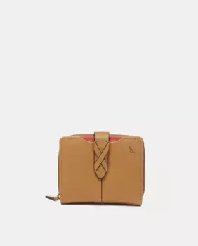 Маленький кошелек Oceans Diary из коньячной кожи Abbacino, цвет Maquillaje