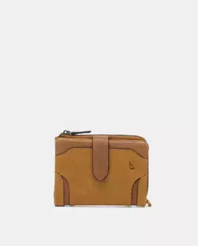 Маленький кошелек Oceans Diary из янтарной кожи Abbacino, желтый