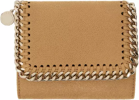 Маленький кошелек с клапаном Tan Falabella Stella McCartney