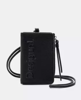 Маленький кошелек с логотипом Desigual, черный