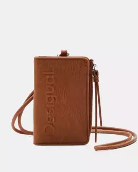Маленький кошелек с логотипом Desigual, коричневый