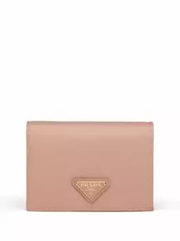 Маленький кошелек с логотипом Prada, розовый