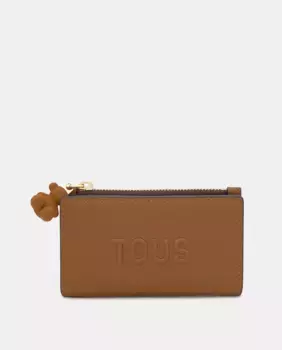 Маленький кошелек с застежкой-молнией Tous, коричневый