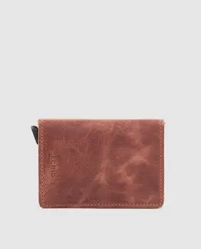 Маленький кошелек унисекс из коричневой кожи Secrid с защитой от кражи Secrid, коричневый