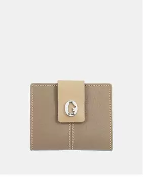 Маленький кошелек верблюжьего цвета из холста и кожи El Potro, коричневый