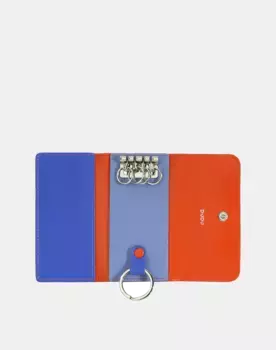 Маленький кожаный брелок на 5 крючков Dudu, оранжевый