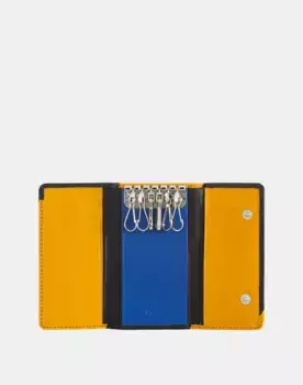 Маленький кожаный брелок на 6 крючков Dudu, черный