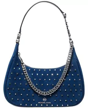 Маленький кожаный клатч piper с заклепками Michael Kors, мульти