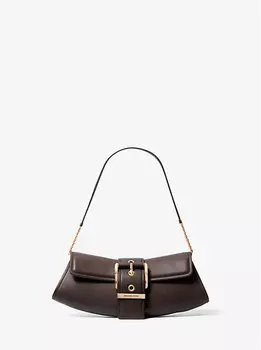 Маленький кожаный клатч-трансформер Colby Michael Kors, коричневый