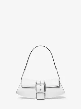Маленький кожаный клатч-трансформер Colby Michael Kors, белый