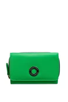 Маленький кожаный кошелек Flavia на молнии, тройное сложение PRIMEHIDE, зеленый