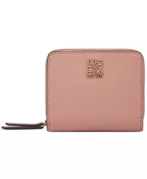 Маленький кожаный кошелек Grid 9 с хорошей мини-молнией вокруг Nine West, цвет Bellini