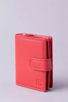 Маленький кожаный кошелек Lakeland со складками Lakeland Leather, красный