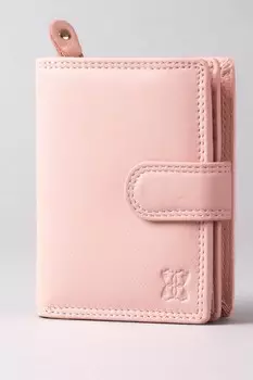 Маленький кожаный кошелек Lakeland со складками Lakeland Leather, розовый