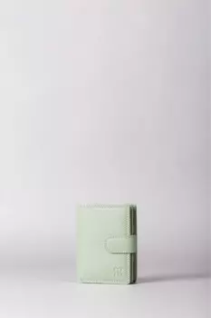 Маленький кожаный кошелек Lakeland со складками Lakeland Leather, зеленый