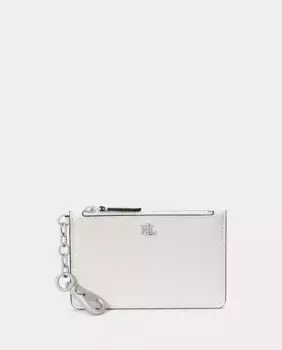 Маленький кожаный кошелек Lauren Ralph Lauren, белый